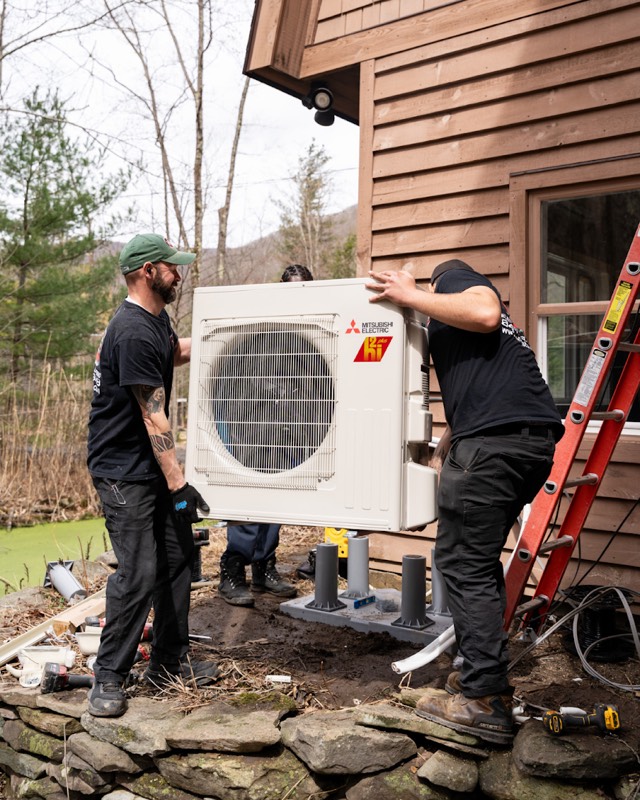 HWS heat pump installation